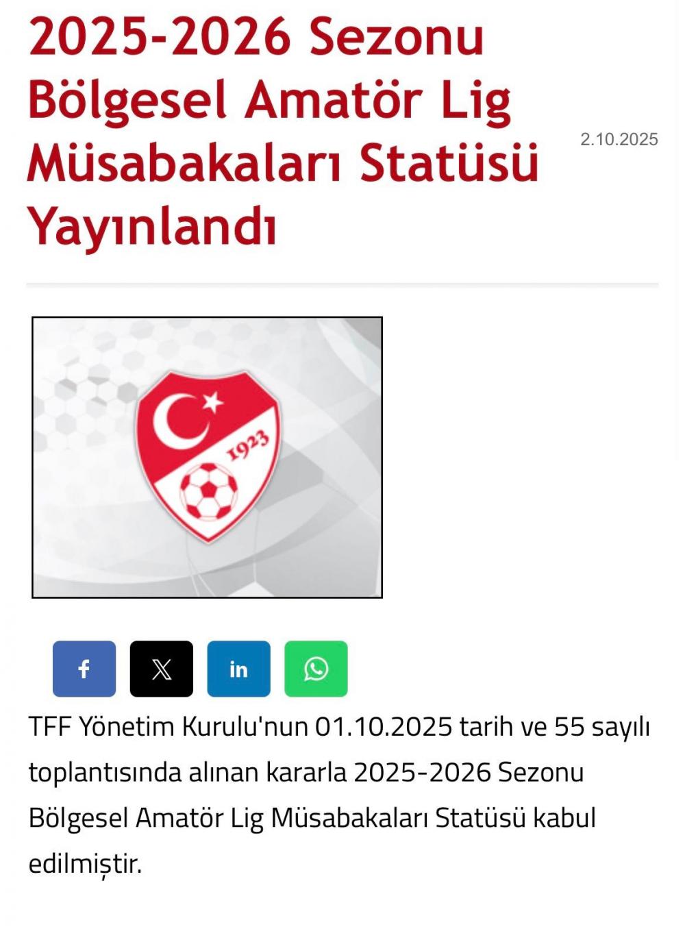 bal statusu yayinlandi